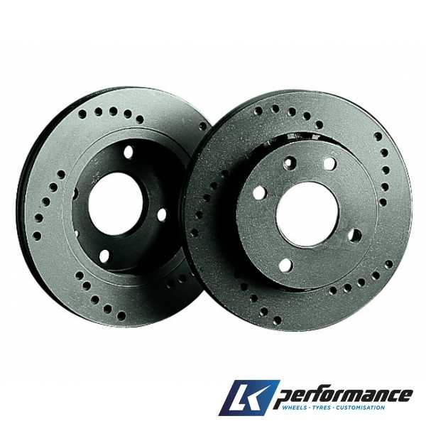 Black Diamond Performance Drilled Brake Discs (Rear)